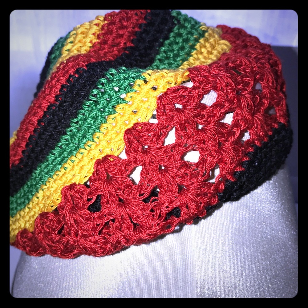 Boho Beanie , NWOT, Bright Rainbow Color